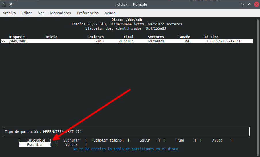 Mkfs ntfs команда не найдена